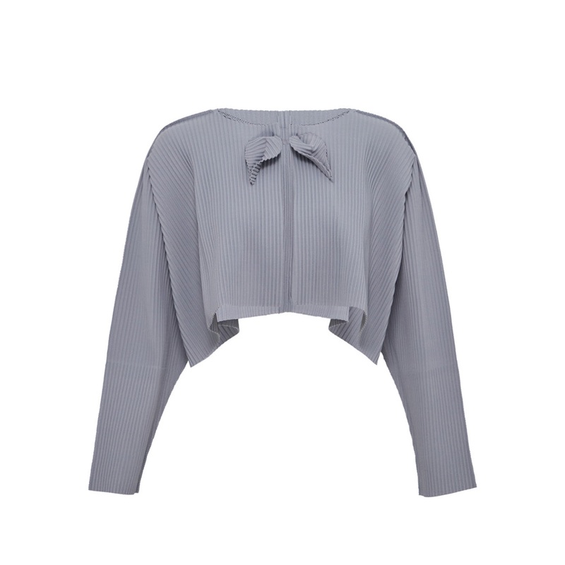 Leaf Pleats Cardigan