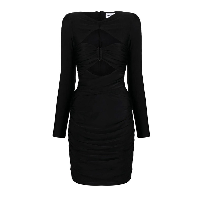 Black Jersey Mini Dress