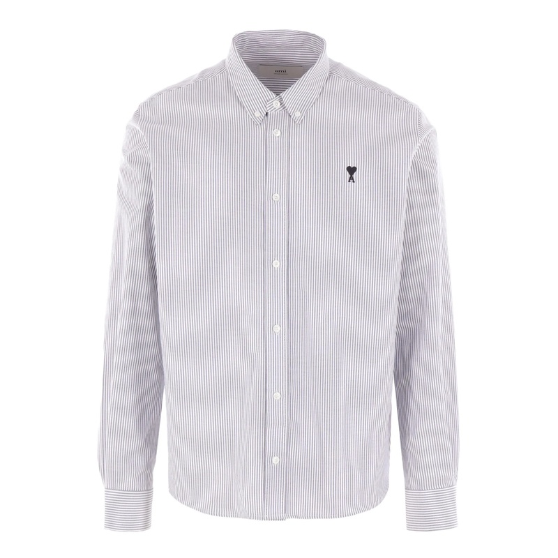 Classic Fit Shirt Stripe Black