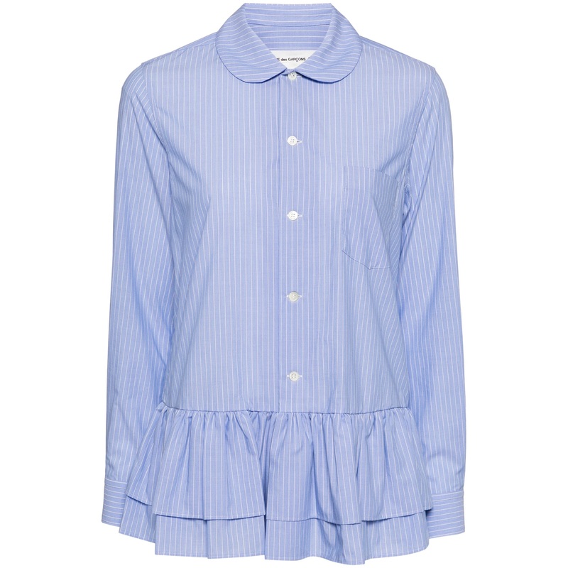 Cotton Poplin Stripe Blouse