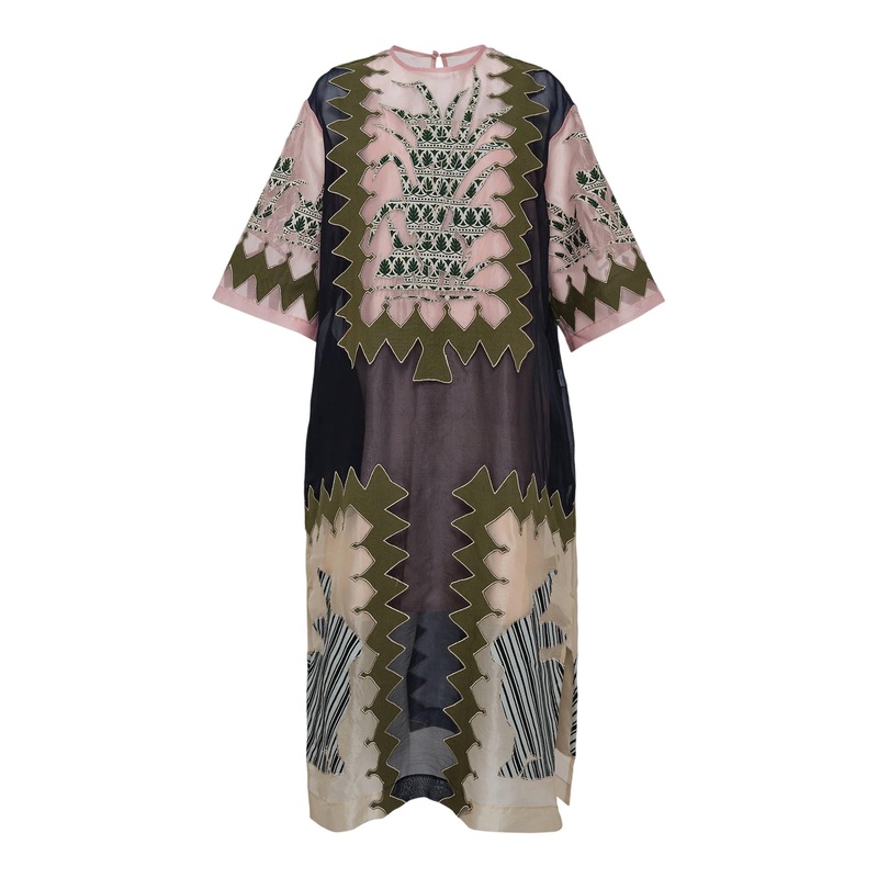 Lightweight Organza Silk Midi Dress