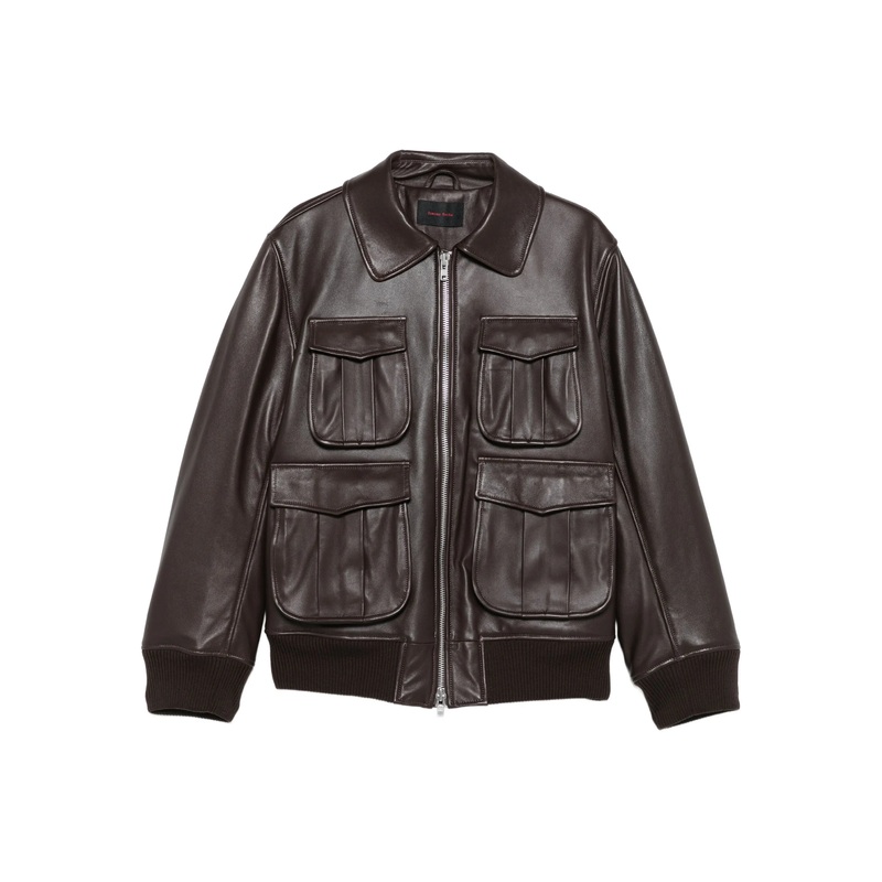 Oversized Multi Pocket Aviator Jacket