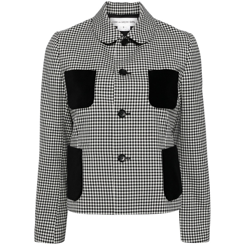 Wool Gingham Check Jacket