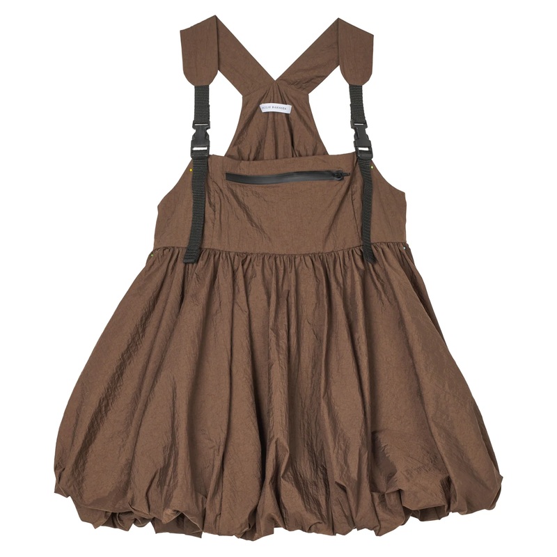 Balloon Peplum Bib Top