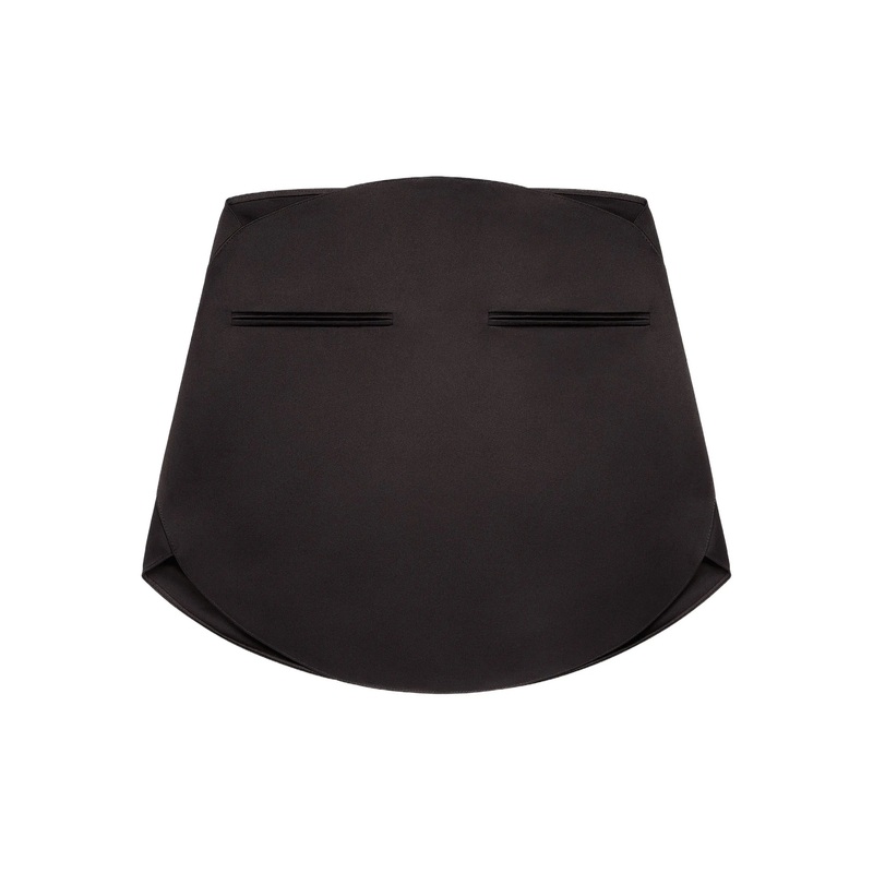 Circle Satin Mini Skirt