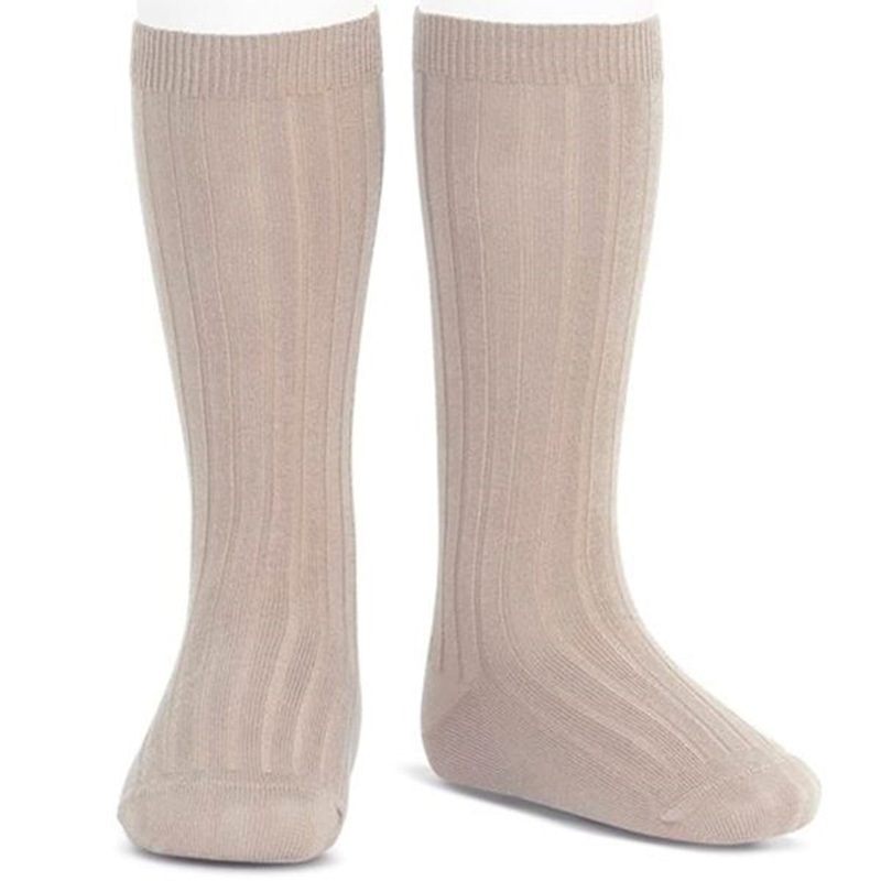 Cndor Kneehigh Socks Rib Piedra