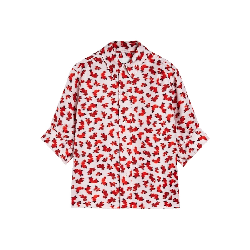 Fluid Viscose Printed Shirt