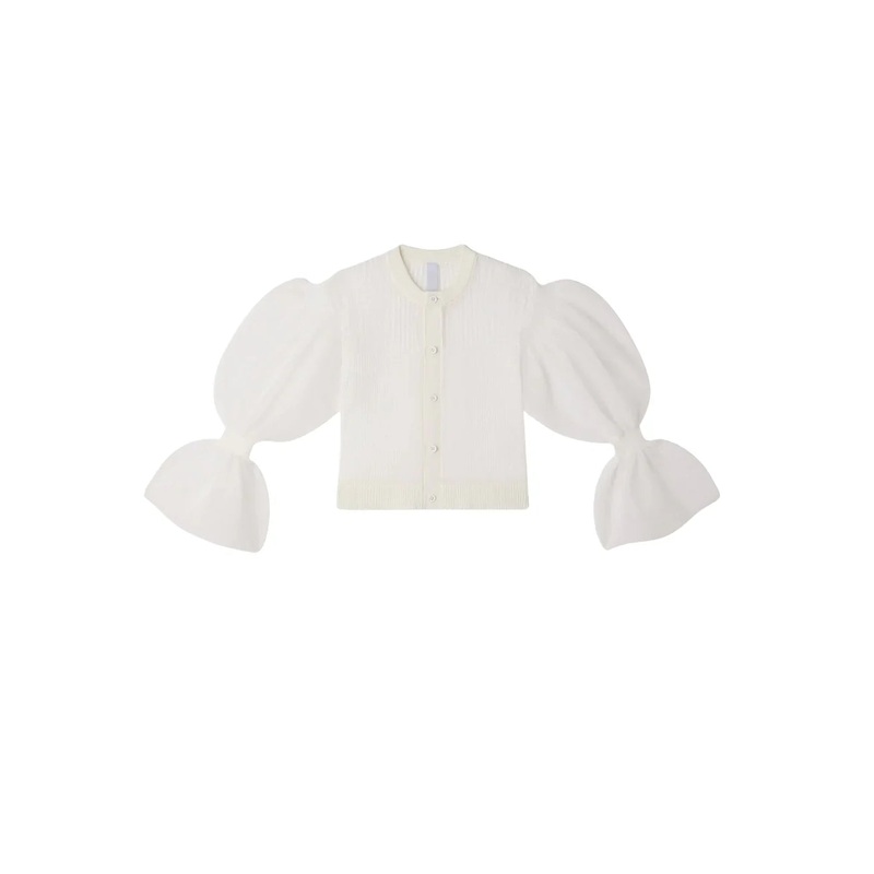 Fluted Lucent Marie Sleeve Cardigan