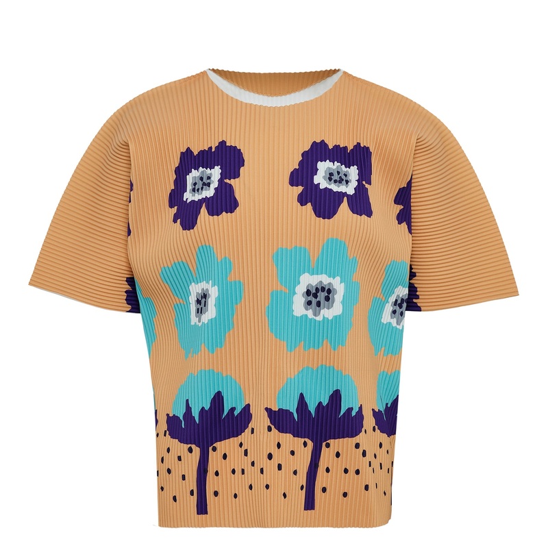 Grow Fine Knit Pleats T Top