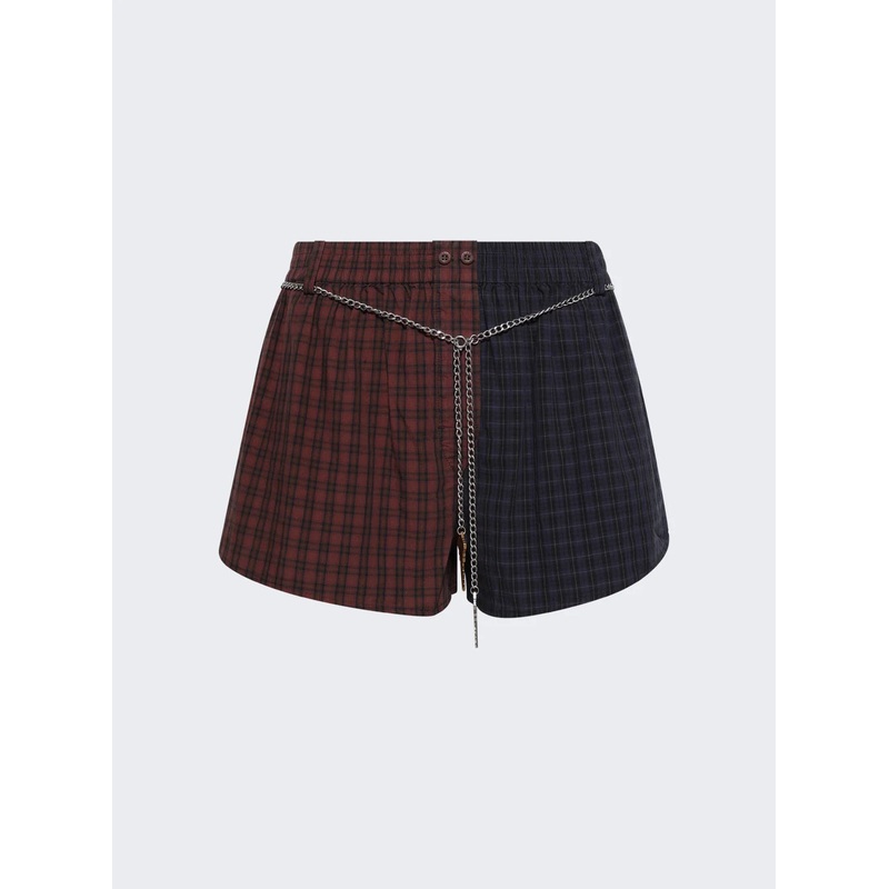 Mid-Rise Boxer Short With Chain
