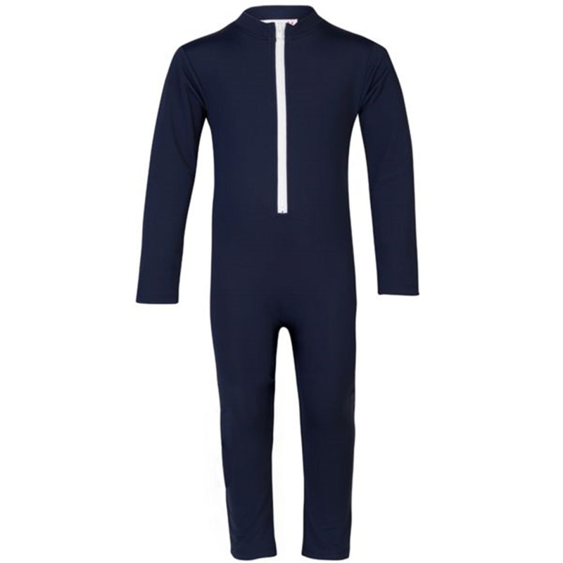 Petit Crabe Blue Crab Swim Suit w. Zip L\/S