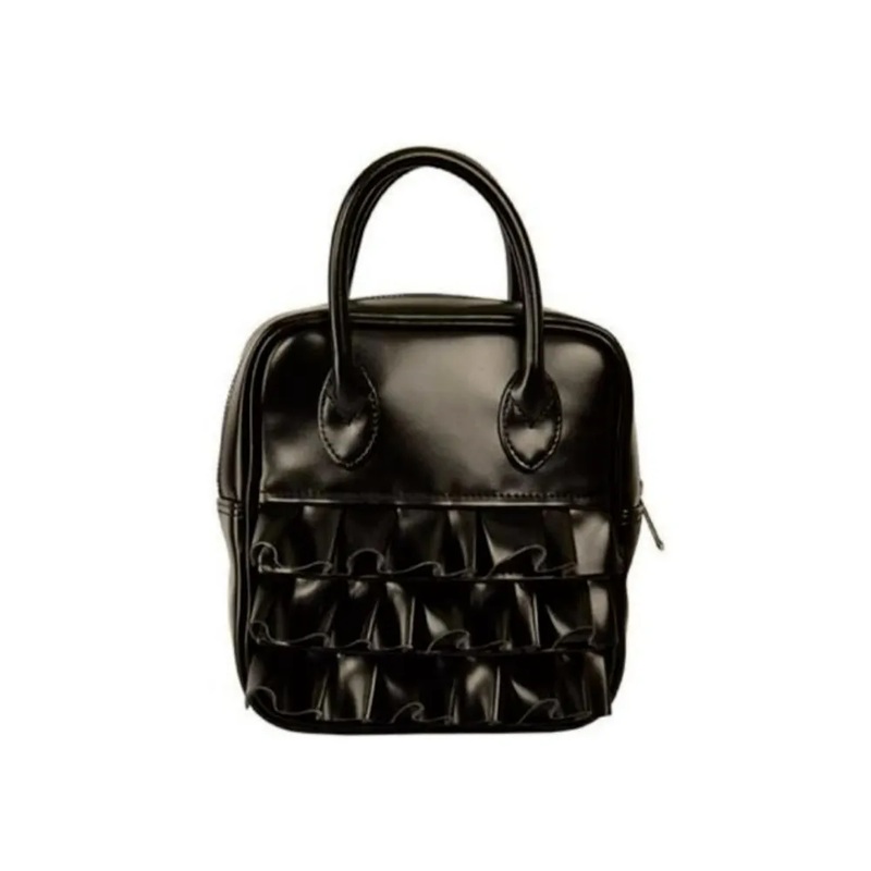 Teiban Top Handle Frill Bag