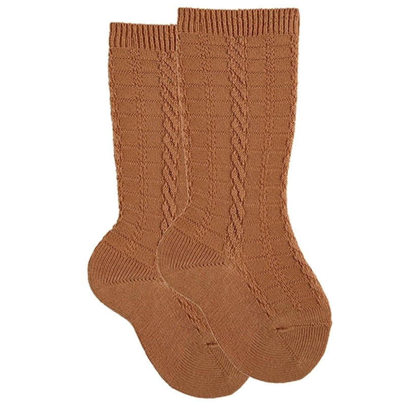 Cndor Kneehigh Socks Cinnamon