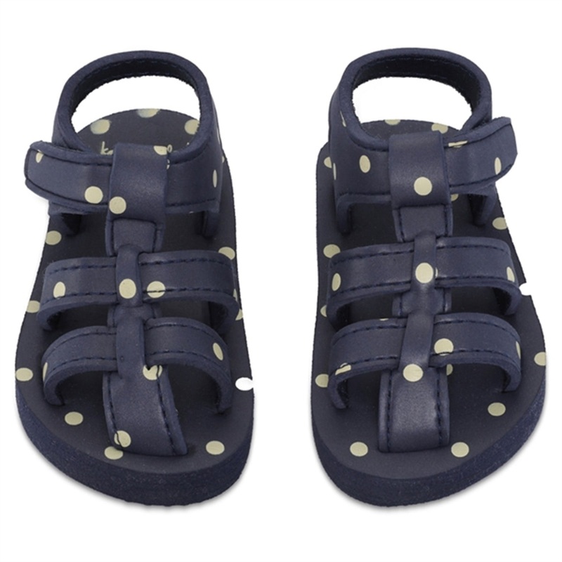 Konges Sljd Sable Sandals Kelly Blue Dot