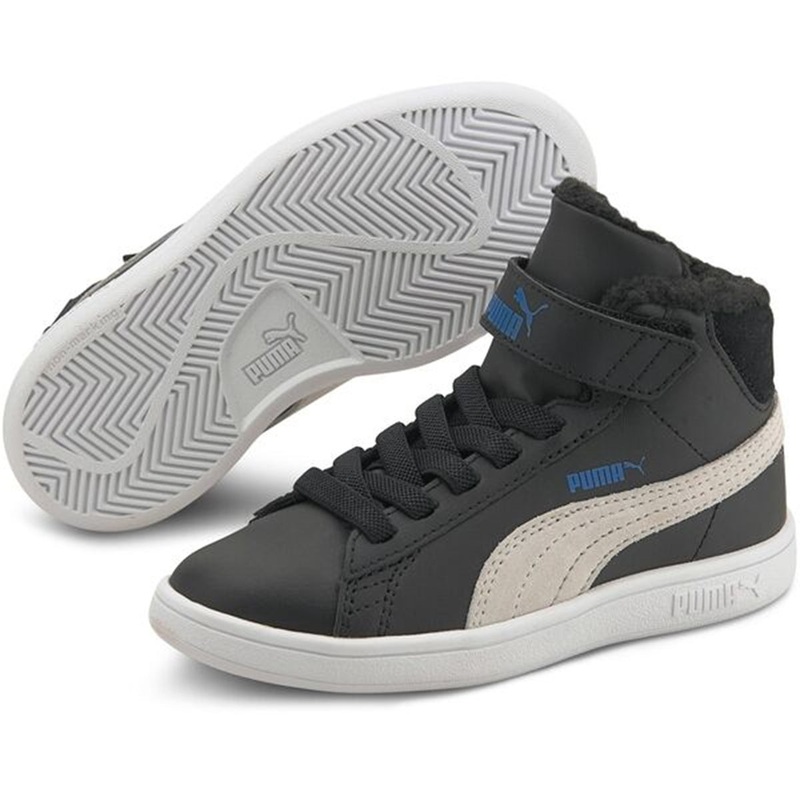 Puma Sneakers Smash v2 Mid Fur Black\/White