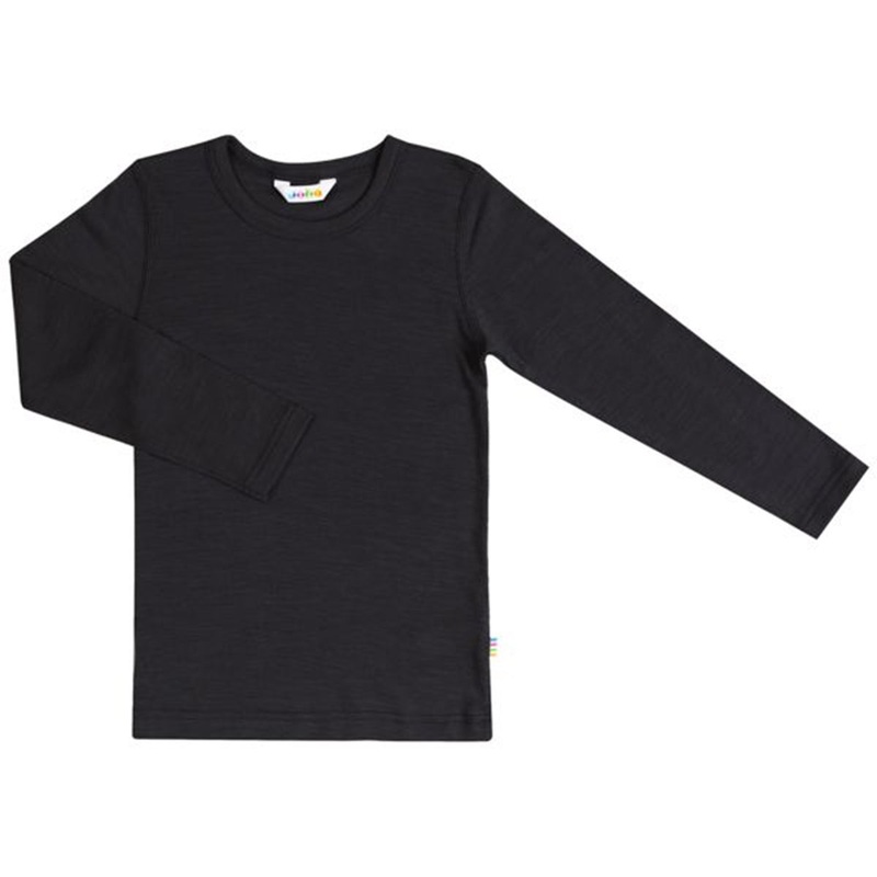 Joha Blouse Wool\/Silk L\/S Black