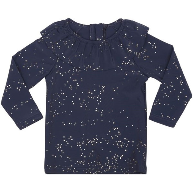 Konges Sljd Girls UV Tee LS Navy Etoile Gold