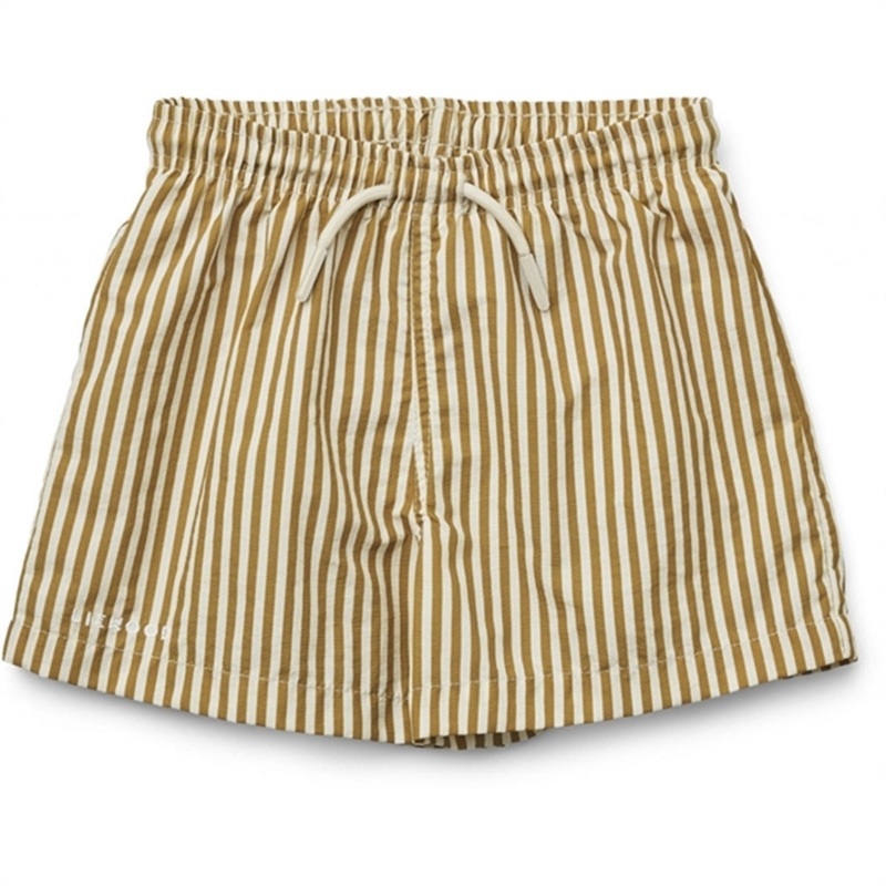 Liewood Duke Board Shorts Stripe Golden Caramel\/Creme De La Creme