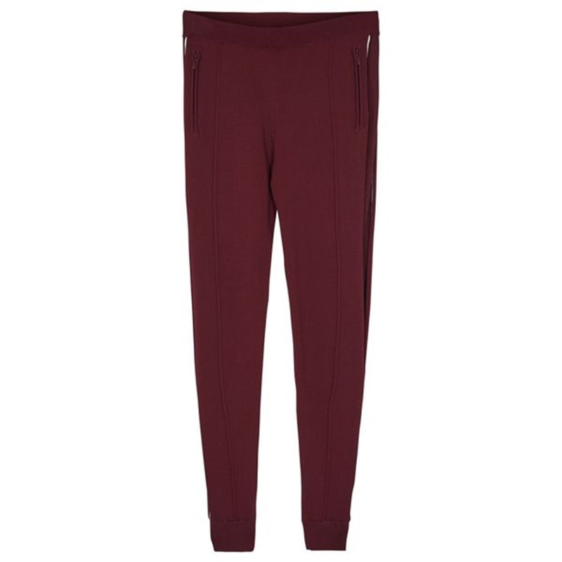 Little Remix Casey Pants Burgundy\/White Piping