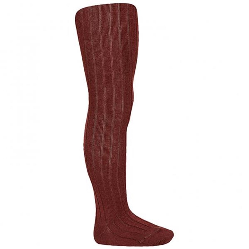 Cndor Tights Wool Rib Granate
