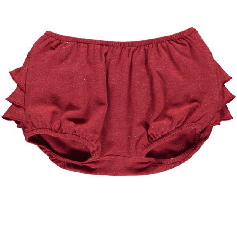 MarMar Red Gold Lurex Poppy Shorts\/Bloomers