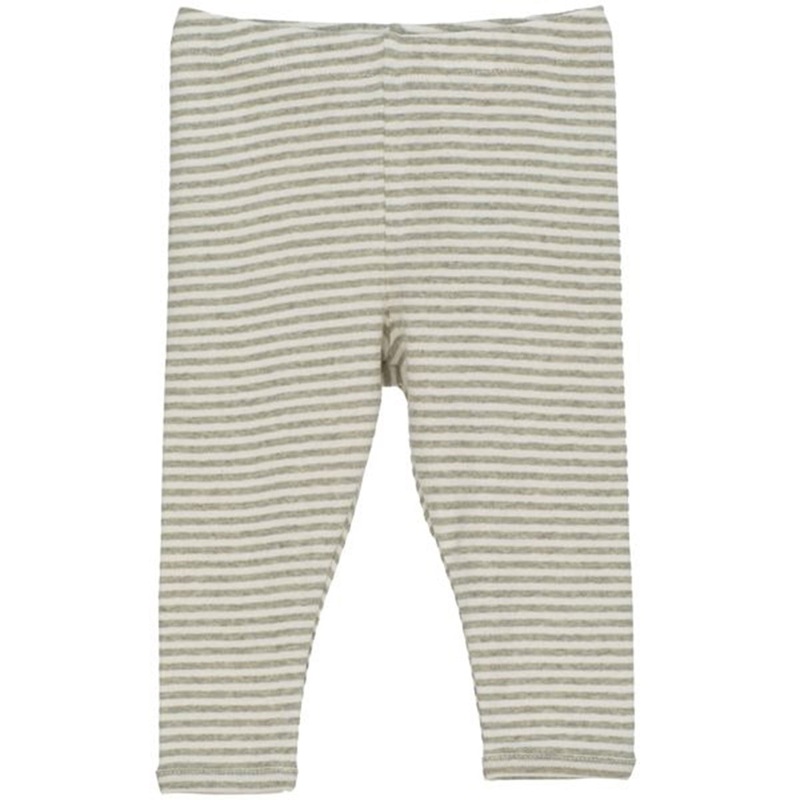 Serendipity Baby Stripe Leggings Sage\/Ecru