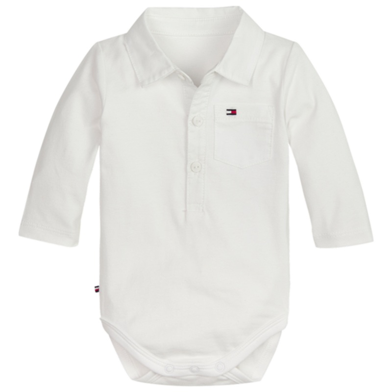 Tommy Hilfiger Baby Boy Poplin L\/S Body Bright White