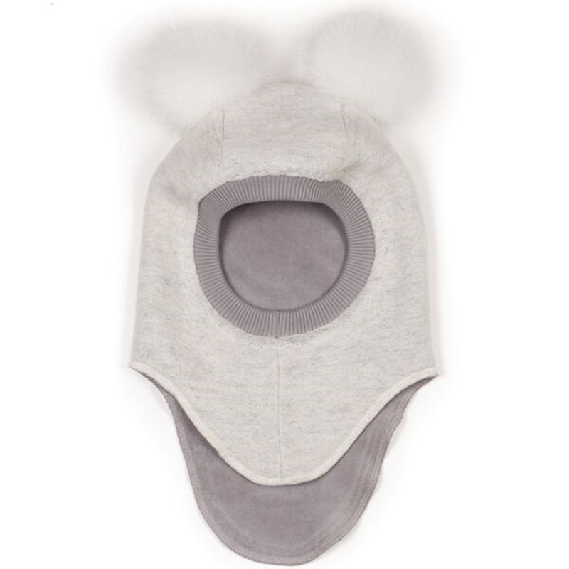 Huttelihut Wool Balaclava Big Bear White\/White