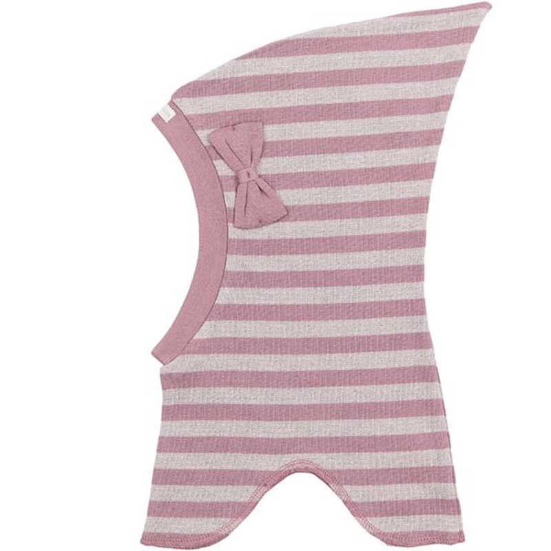 Racing Kids Top Balaclava Bow 1-layer Dusty Rose\/Shimmer Rose