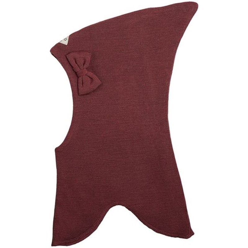 Racing Kids Top Balaclava Wool\/Cotton w. Bow Forest Berrie