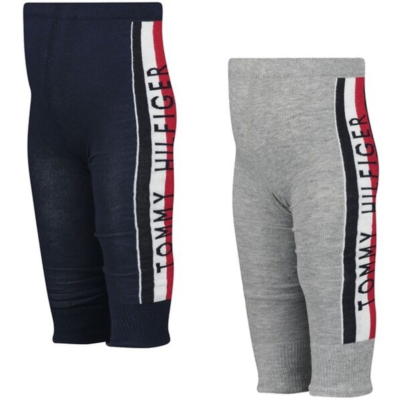 Tommy Hilfiger Baby Tracksuit Leggings 2-pak Light Grey Melange\/Navy