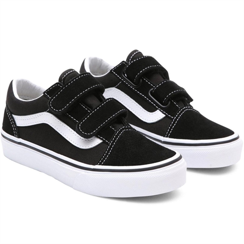 VANS Old Skool V Black\/True White Sko