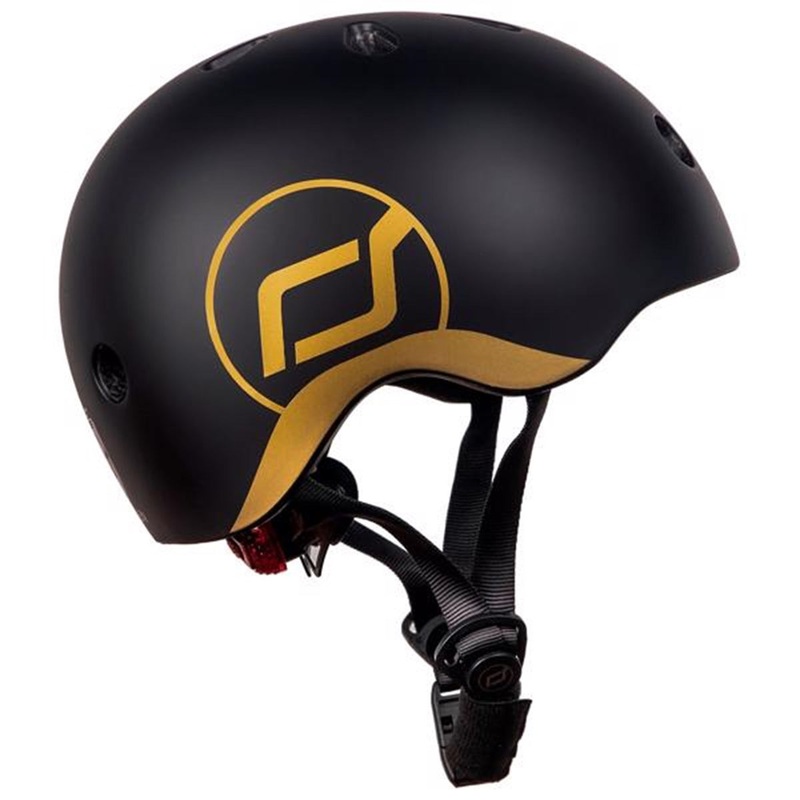 Scoot and Ride Safety Helmet Black\/Gold