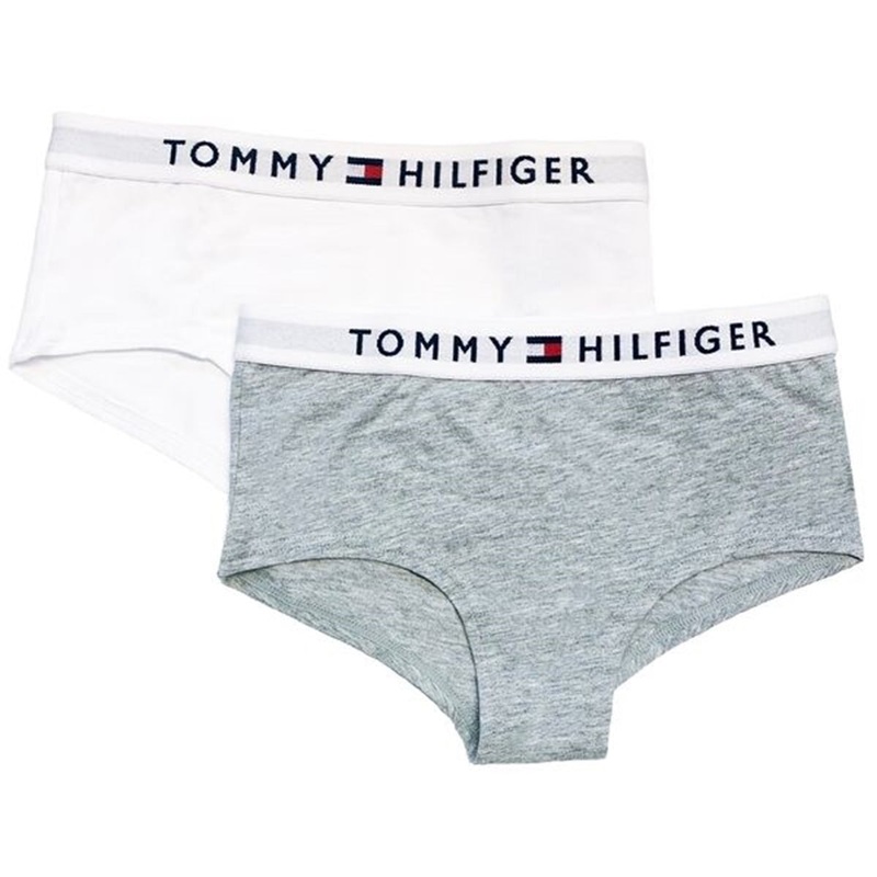 Tommy Hilfiger Shorty 2-pack Medium Grey Heather\/White