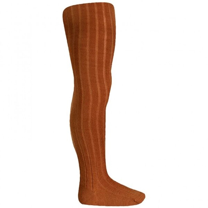Cndor Tights Wool Rib Cinnamon