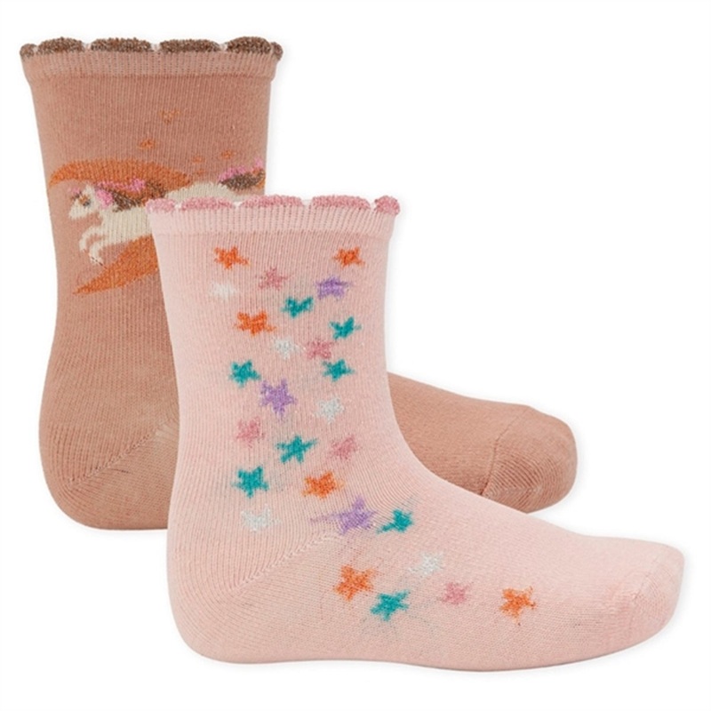 Konges Sljd Jacquard Socks 2-pack Unicorn