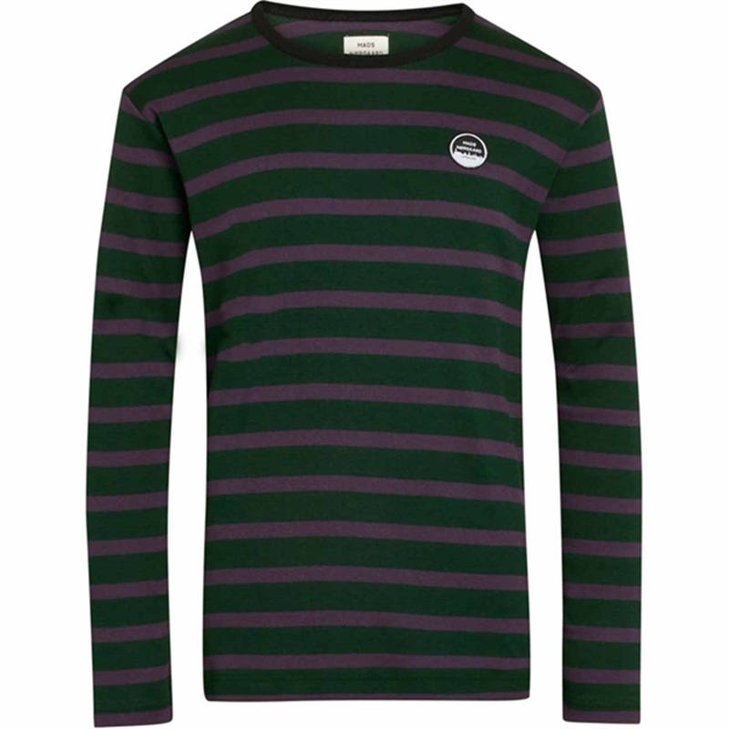 Mads Nrgaard Trio Rib Tobino Long Bluse Scarab\/Nightshade\/Black