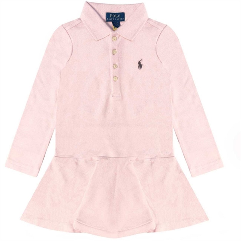 Polo Ralph Lauren Girl Dress Hint Of Pink\/Navypp