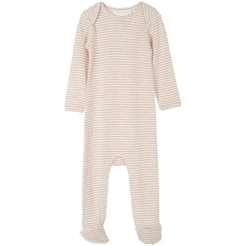 Serendipity Oat\/Offwhite Baby Suit Stripe