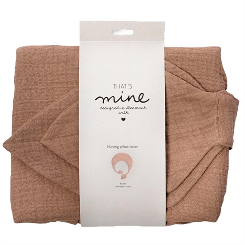 That’s Mine Nursing Pillow Cover Brown