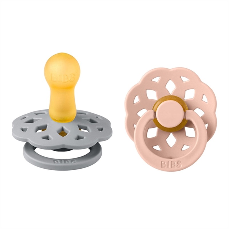 Bibs Boheme Latex Pacifier 2-pack Cloud\/Blush