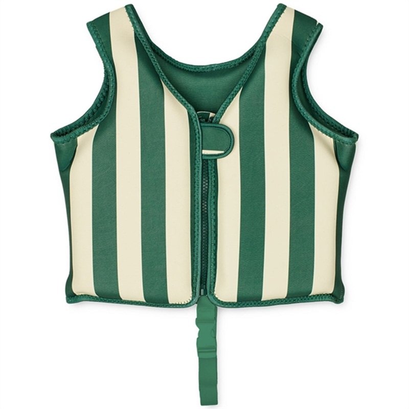 Liewood Dove Swim Vest Stripe Garden Green\/Creme de la Creme