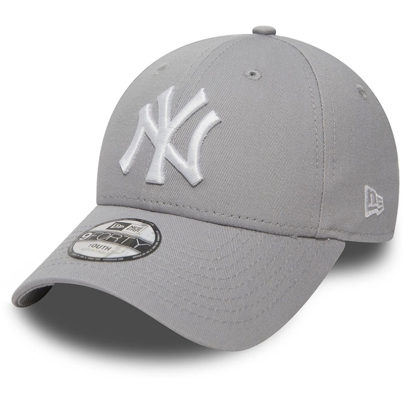NEW ERA MBL League Basic 9Forty New York\/Yankees Cap Grey\/White