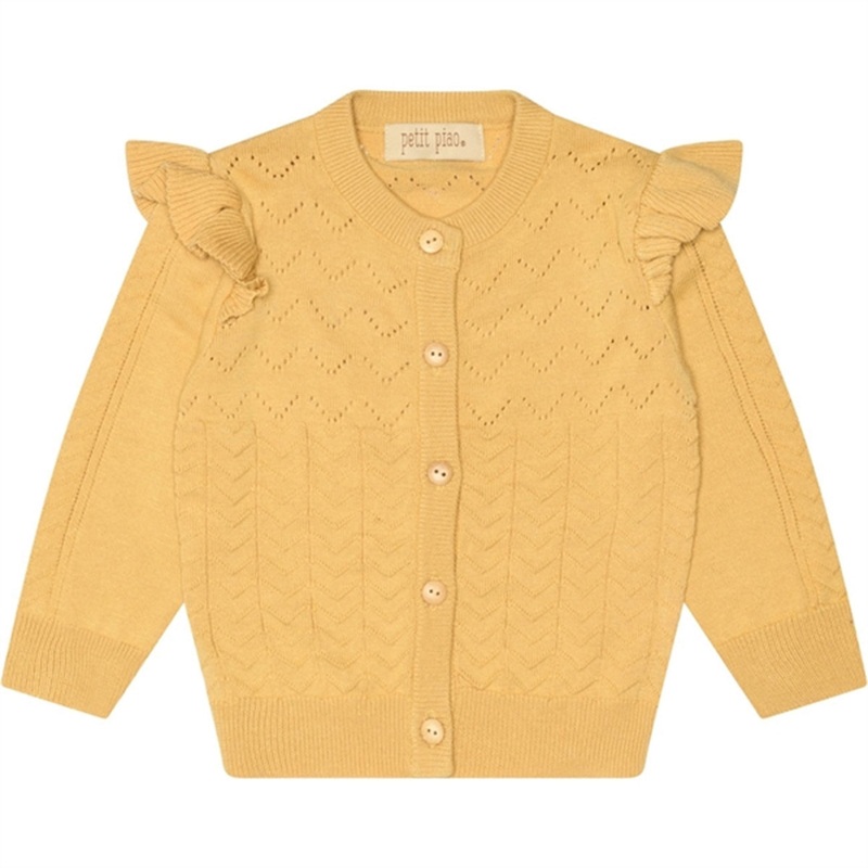 Petit Piao Yellow Corn Cardigan