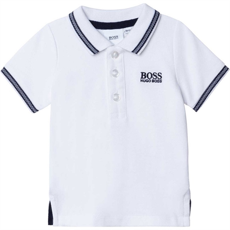 Hugo Boss Boy Short Sleeved Polo White