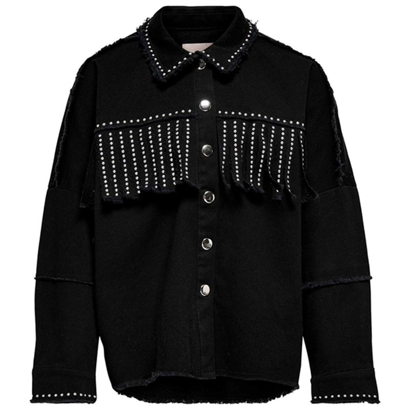 Kids ONLY Black Frill Shirt Woxer