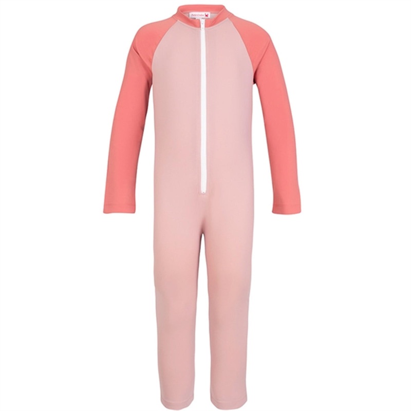 Petit Crabe Rose Nude\/Morocco Multi Color Sunsuit with Zipper