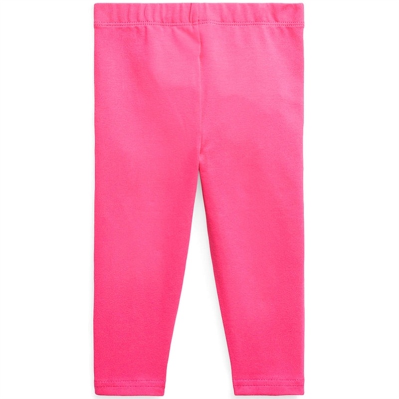 Polo Ralph Lauren Baby Girl Leggings Stretch Jersey Accent Pink\/Colby Blue