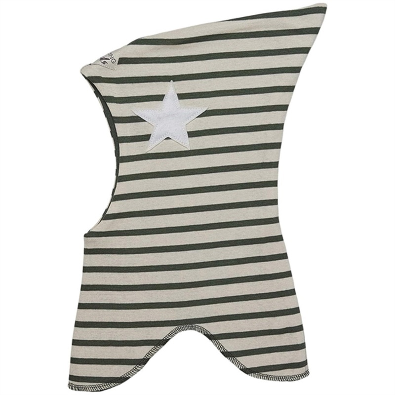 Racing Kids Top Balaclava Turtle Green \/ Eggshell