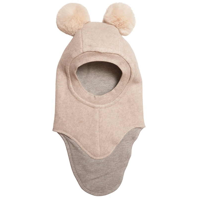 Huttelihut Cotton Big Bear Balaclava Camel\/Off White